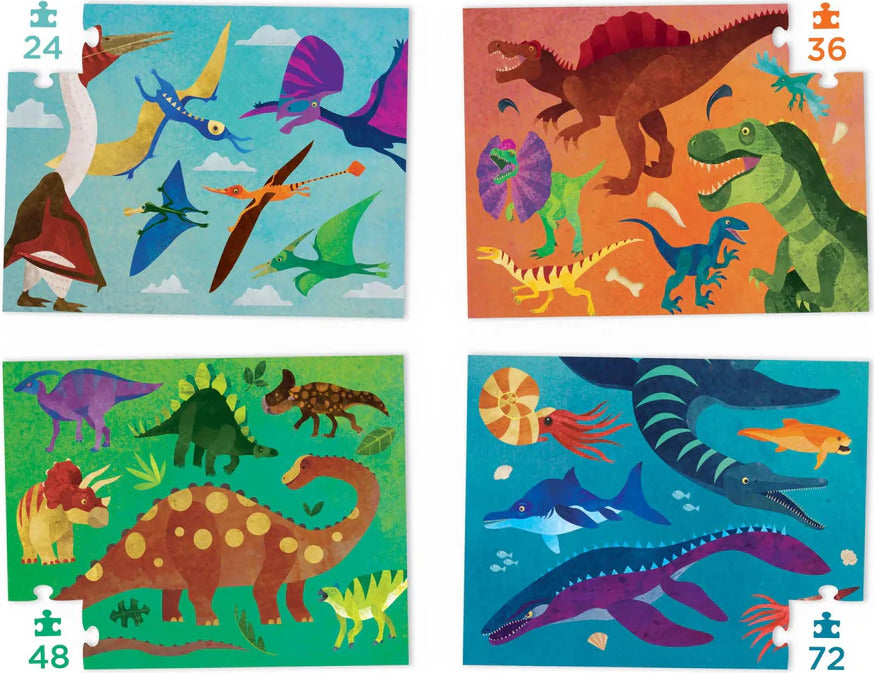 Four Puzzles - Dinosaurs