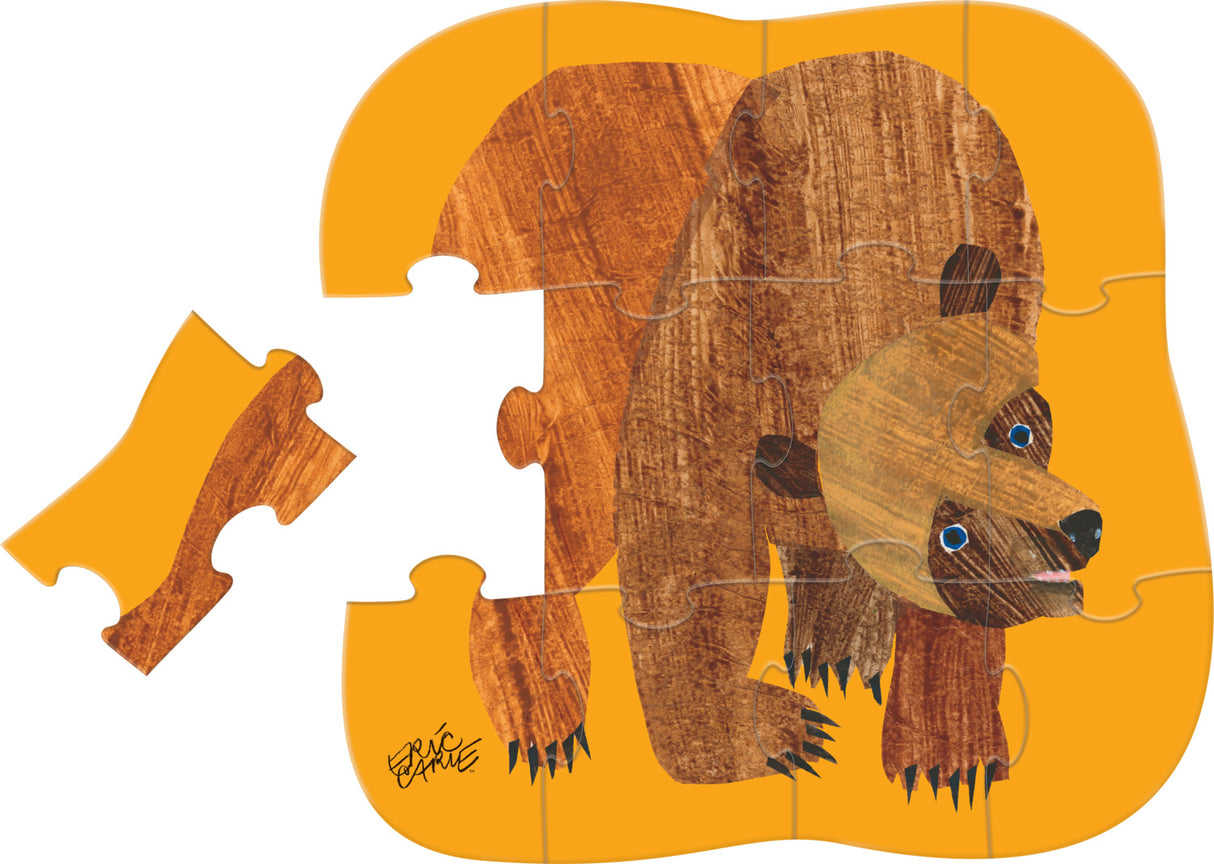 12-Pc Mini Puzzle - Brown Bear Brown Bear