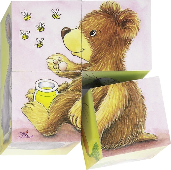 Cube Puzzle - Baby Animals