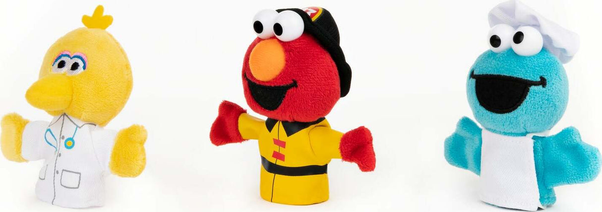 Sesame Street People In Your Neighborhood Finger Puppets Set of 3, 3 In