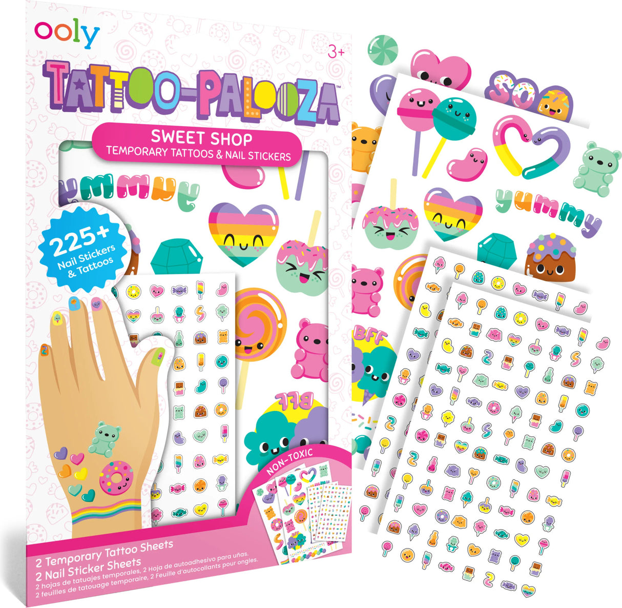 Tattoo-Palooza Temporary Tattoos & Nail Stickers - Sweet Shop
