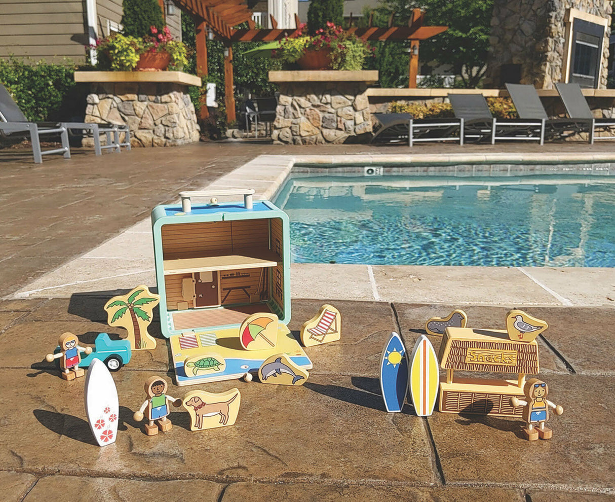 Suitcase Series Play Set: Surf Shack