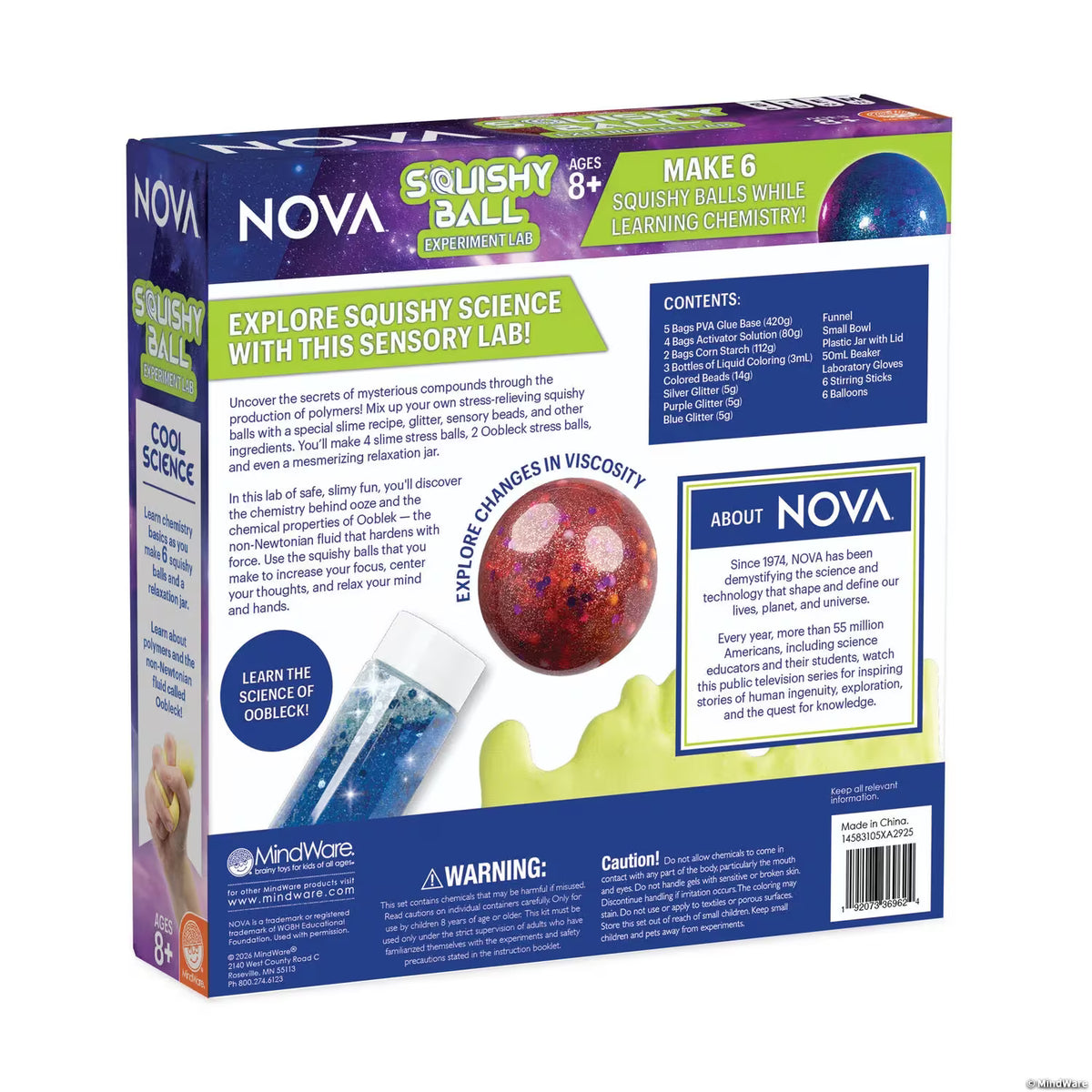 Nova Squishy Ball Experiment Lab
