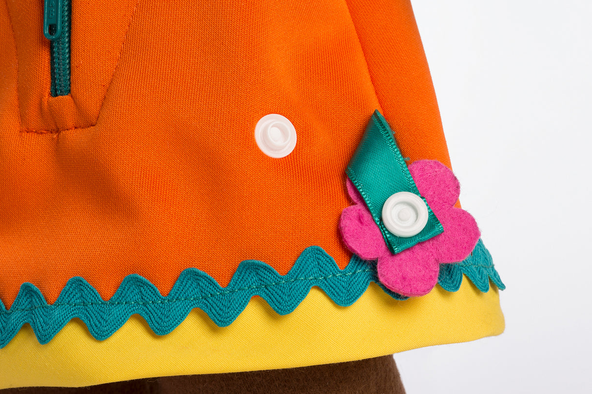 Washable Fastening Doll: African Girl