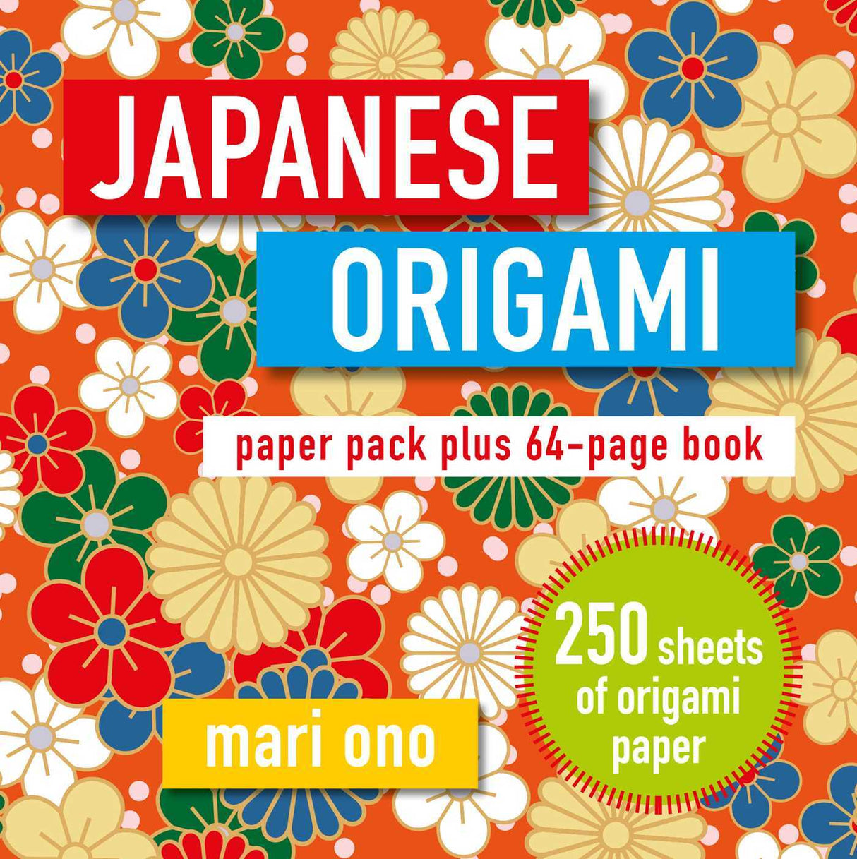 Japanese Origami: Paper block plus 64-page book