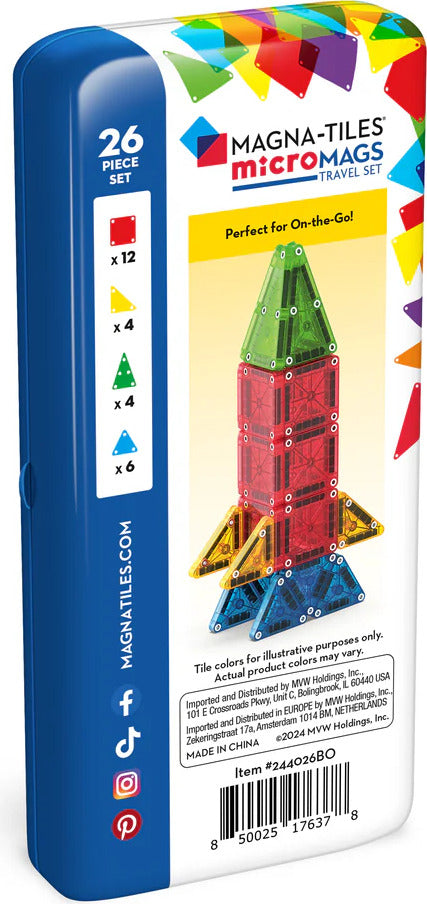 Magna-Tiles microMAGS Travel (26 Piece Set)