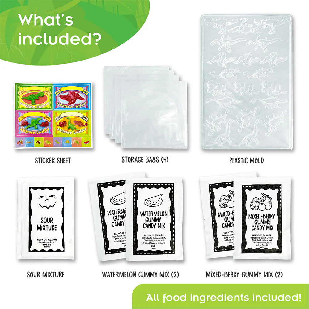 Dinosaur Gummy Candy Lab: Edible Science Experiment Kit