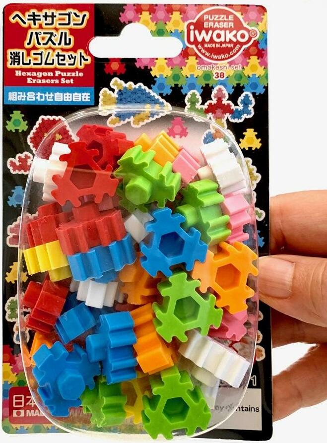 Iwako Hexagon Eraser Card-10