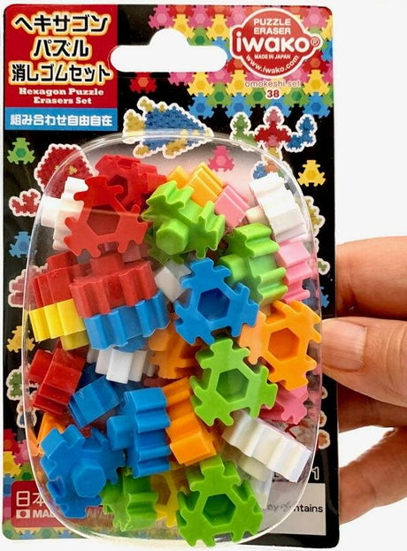 Iwako Hexagon Eraser Card-10
