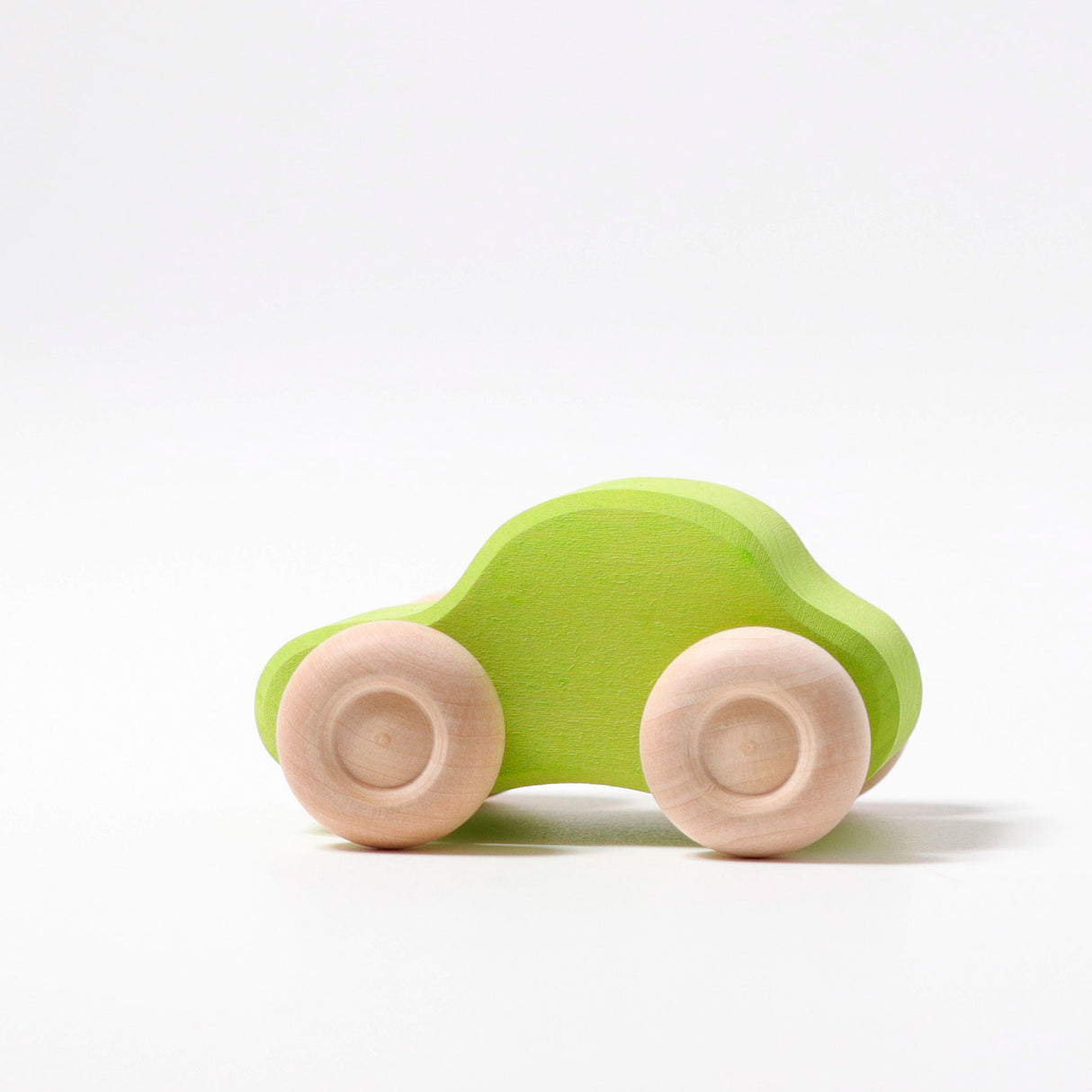 Six Colored Wooden Cars