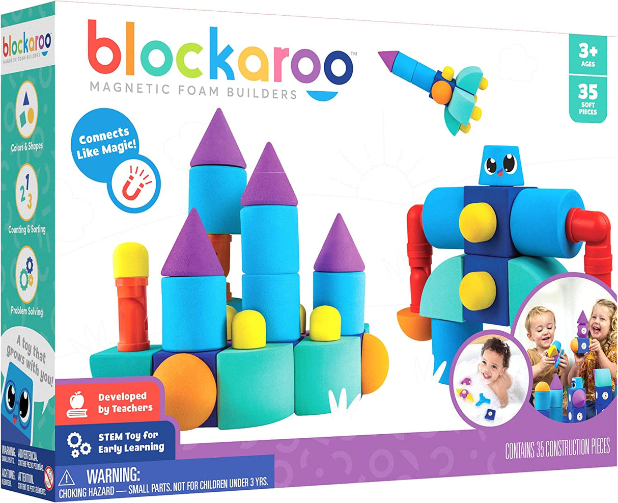 Blockaroo Magnetic Foam Blocks-Castle