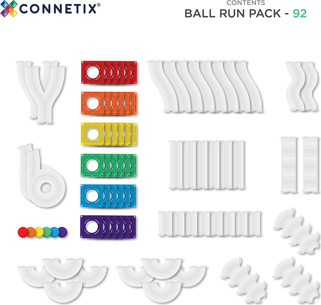 Connetix Rainbow Ball Run (92 Pc)