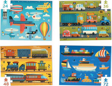 Four Puzzles - Vehicles
