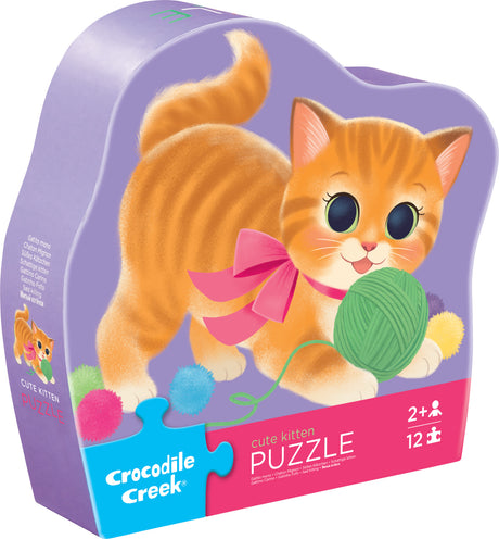 12-Pc Mini Puzzle - Cute Kitten