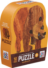 12-Pc Mini Puzzle - Brown Bear Brown Bear