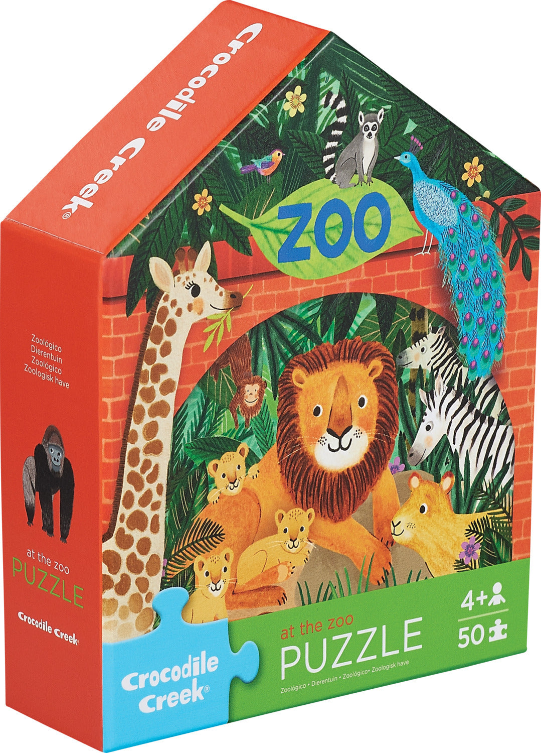 50 Pc Flat House Puzzle - Zoo