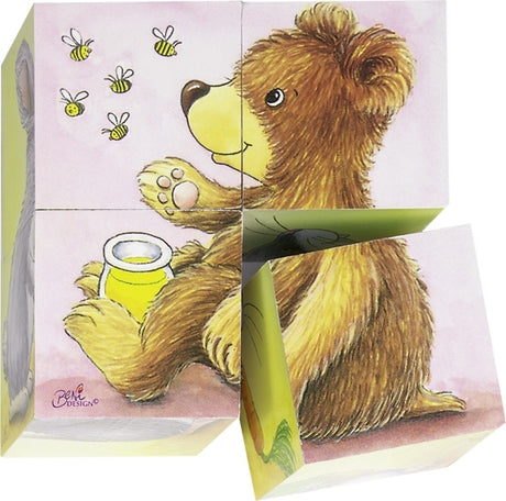 Cube Puzzle - Baby Animals
