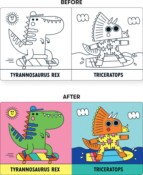 Rub-a-Dub Dinos! Color Magic Bath Book