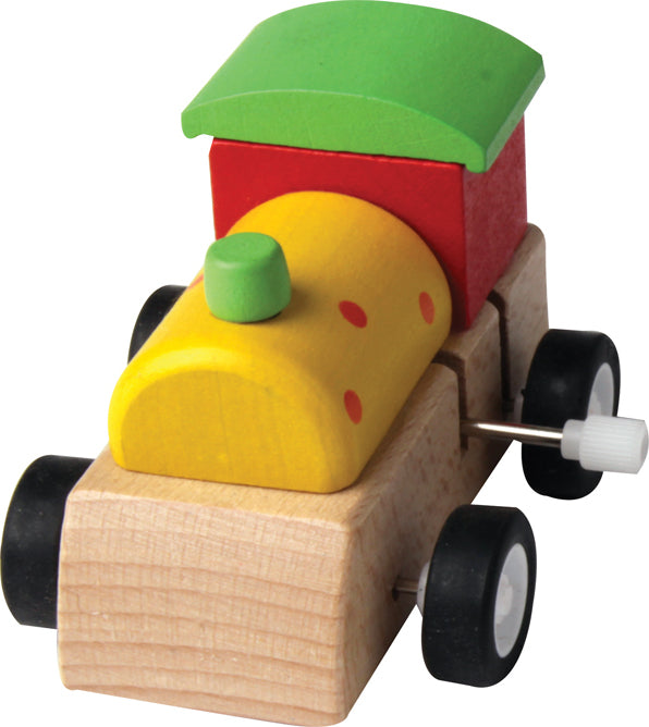 Wooden Clockwork Train  Assorted