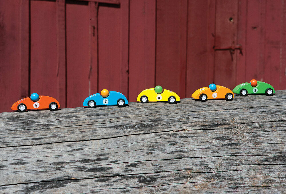 Wooden Pull Back Race Cars (assorted)