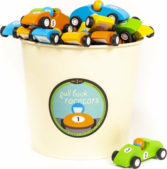 Wooden Pull Back Race Cars (assorted)