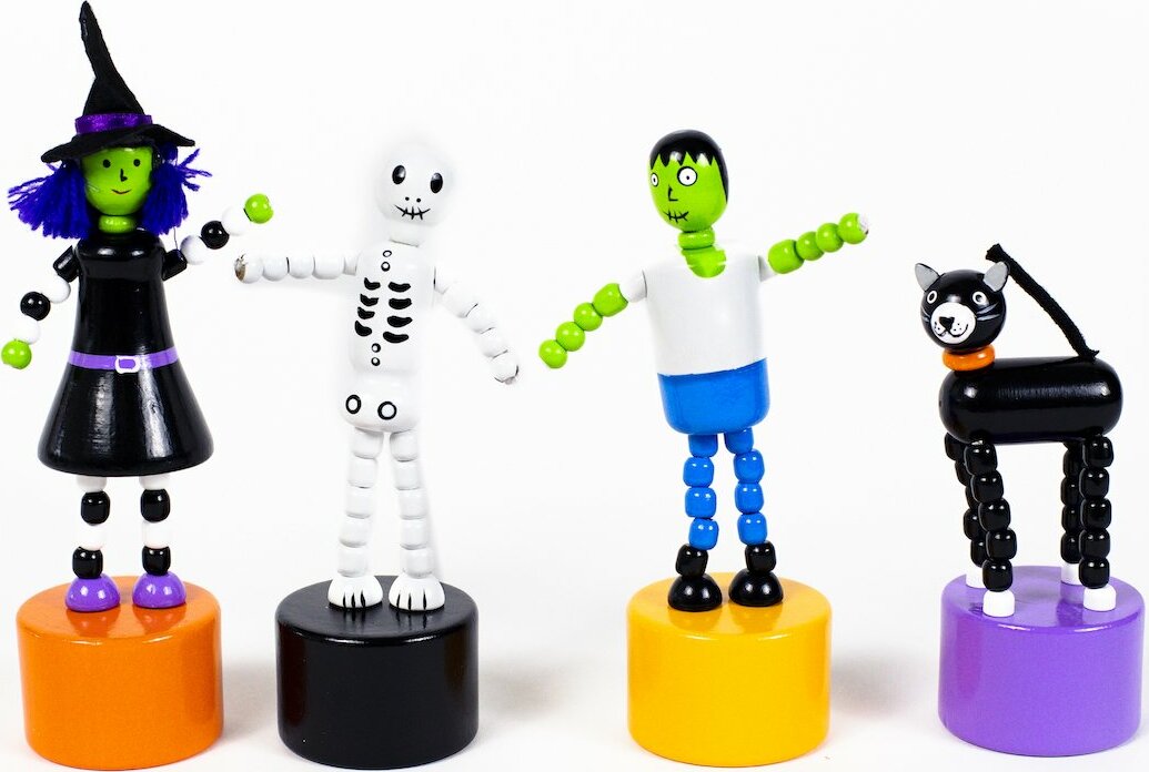 Spooky Friends Push Puppets (assorted)