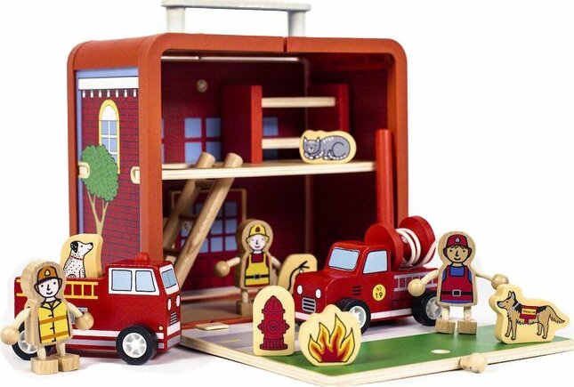 Suitcase Series Play Set: Fire House