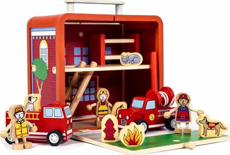 Suitcase Series Play Set: Fire House
