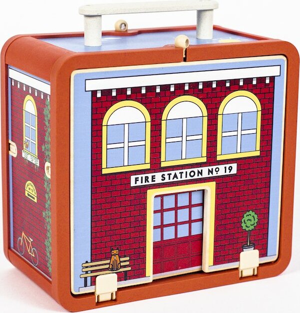 Suitcase Series Play Set: Fire House