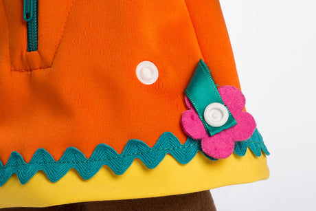 Washable Fastening Doll: African Girl