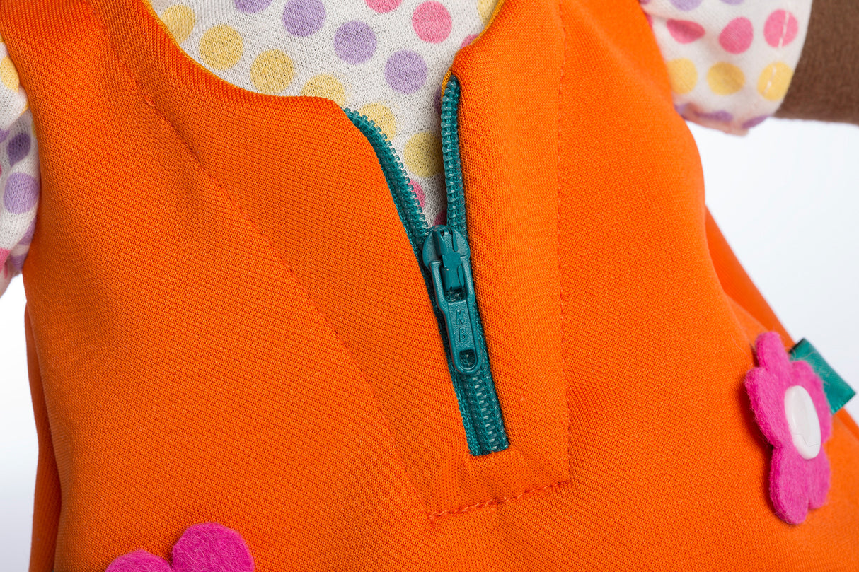 Washable Fastening Doll: African Girl