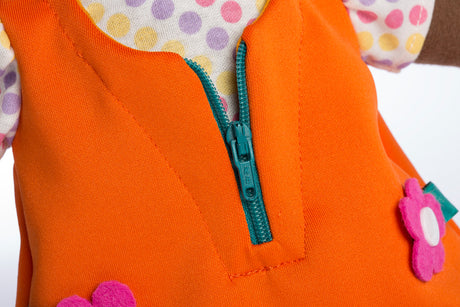 Washable Fastening Doll: African Girl
