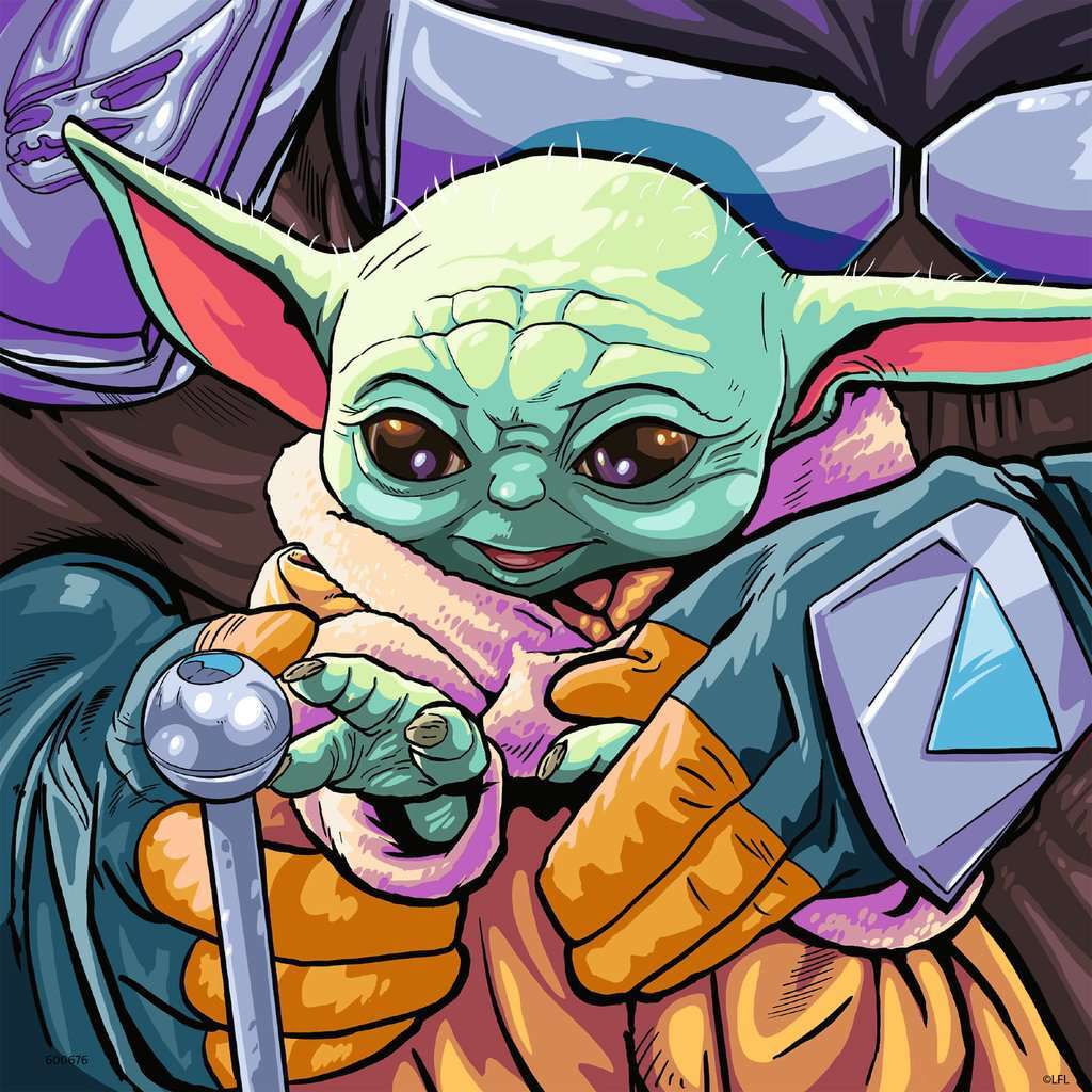 Children's Jigsaw Puzzle The Mandalorian: Grogu Moments - 49 Pieces Puzzle