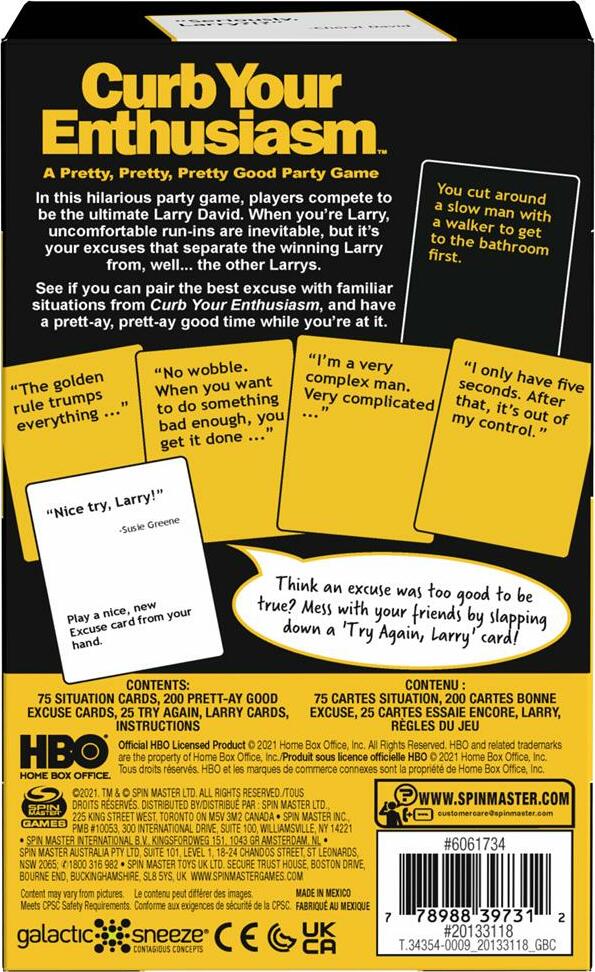 Curb Your Enthusiasm Board Game
