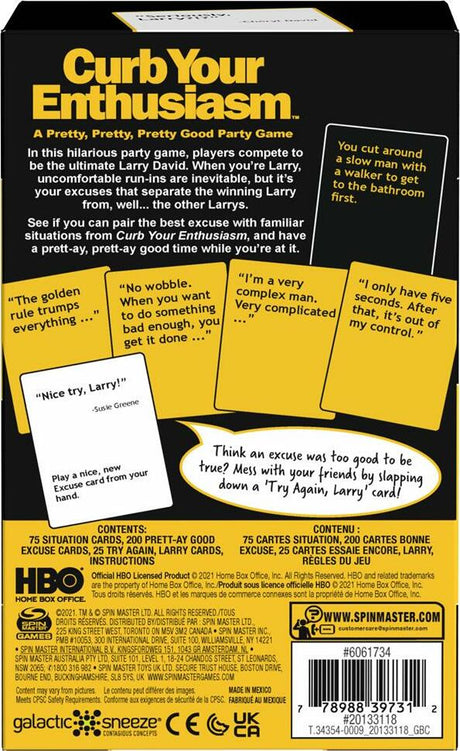 Curb Your Enthusiasm Board Game