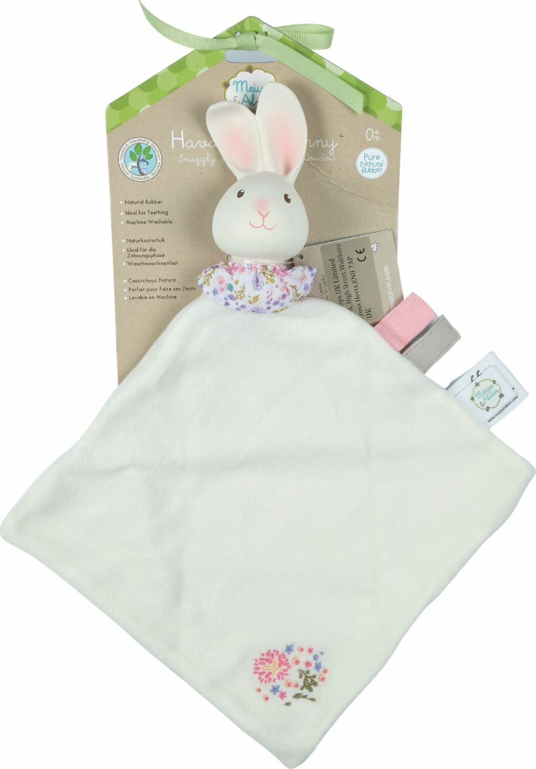 Havah The Bunny Snuggly with Rubber Head