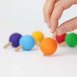 Rainbow Spinning Tops VE 6 pcs.