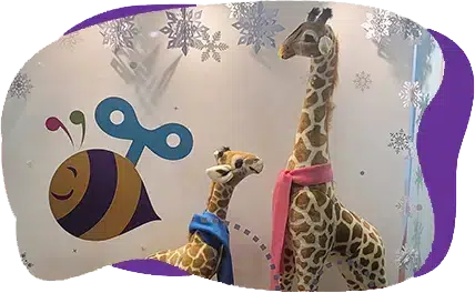 Stuffed giraffe toys